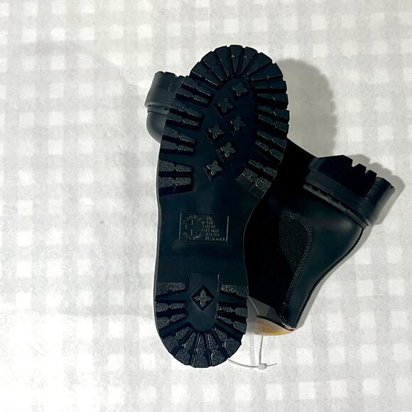 Dr. Doc Martens Vegan Quad 2976 Black Platform Boots Unisex M 10/W 11 Size Boots - Picture 4 of 7